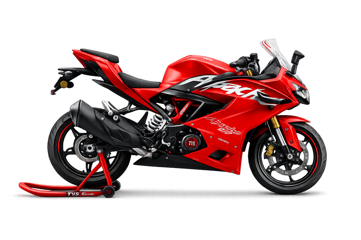 Featured TVS motorcycle at OM TVS Dealer